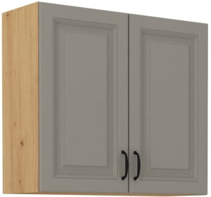 Horní skříňka do kuchyně STILO 80 G-72 2F Hlína šedý/Dub Artisan