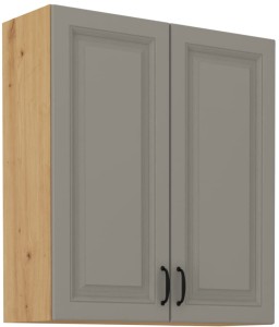 Horní skříňka do kuchyně STILO 80 G-90 2F Hlína šedý/Dub Artisan