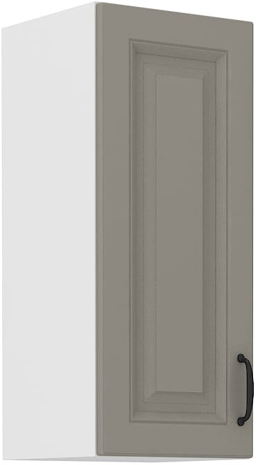 Horní skříňka do kuchyně STILO 30 G-72 1F Hlína šedý/Bílý