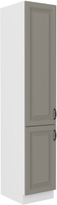 Komínová skříňka do kuchyně STILO 40 DK-210 2 F Hliněná šedá/bílá