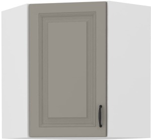 STILO 58x58 GN-72 1 F Hlína šedý/Bílý rohová kuchyňská horní skříňka