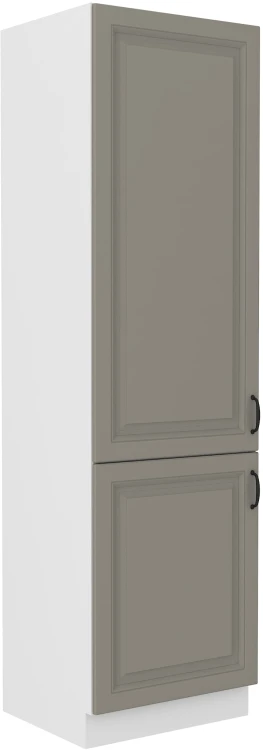Komínová skříňka do kuchyně STILO 60 DK-210 2 F Hliněná šedá/bílá