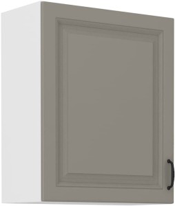 Horní skříňka do kuchyně STILO 60 G-72 1F hliněná šedá/bílá