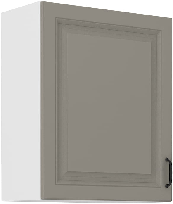 Horní skříňka do kuchyně STILO 60 G-72 1F hliněná šedá/bílá