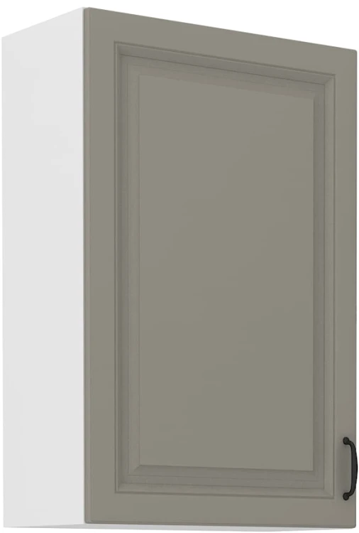 Horní skříňka do kuchyně STILO 60 G-90 1F hliněná šedá/bílá