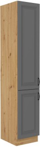 Komínová skříňka do kuchyně STILO 40 DK-210 2 F šedý/Dub Artisan