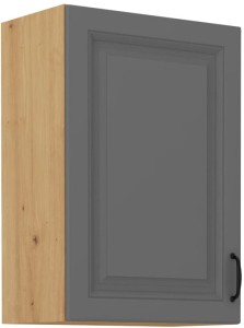 Horní skříňka do kuchyně STILO 50 G-72 1F šedý/Dub Artisan