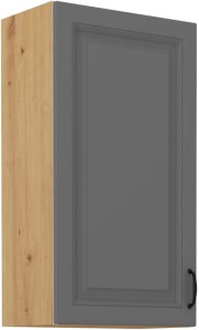 Horní skříňka do kuchyně STILO 50 G-90 1F šedý/Dub Artisan