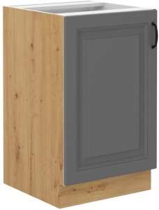 Kuchyňská skříňka pod linku STILO 50 ZL 1F šedý/Dub Artisan