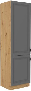 Komínová skříňka do kuchyně STILO 60 DK-210 2 F šedý/Dub Artisan
