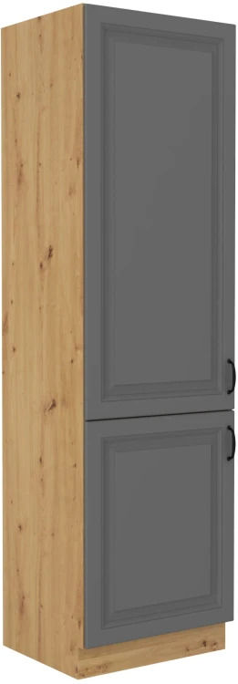 Komínová skříňka do kuchyně STILO 60 DK-210 2 F šedý/Dub Artisan