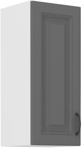 Horní skříňka do kuchyně STILO 30 G-72 1F šedá/bílá