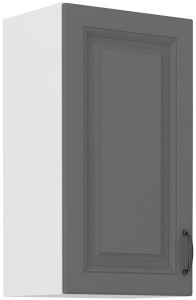 Horní skříňka do kuchyně STILO 40 G-72 1F šedá/bílá