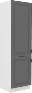 Komínová skříňka do kuchyně STILO 60 DK-210 2 F šedá/bílá