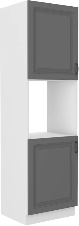 Komínová skříňka trouby STILO 60 DP-210 2F šedá/bílá