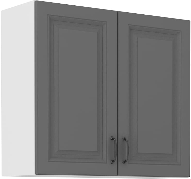 Horní skříňka do kuchyně STILO 80 G-72 2F šedá/bílá