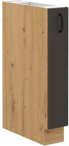 Skříňka do kuchyně se zásuvkou STILO 15 D CARGO Graphite/Artisan
