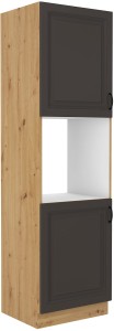 Komínová skříňka pro kuchyňskou troubu STILO 60 DP-210 2F Graphite/Artisan