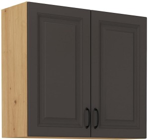 Horní skříňka do kuchyně STILO 80 G-72 2F Graphite/Artisan