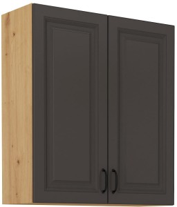 Horní skříňka do kuchyně STILO 80 G-90 2F Graphite/Artisan