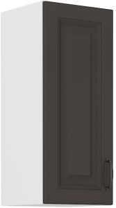 Horní skříňka do kuchyně STILO 30 G-72 1F Grafitová/bílá