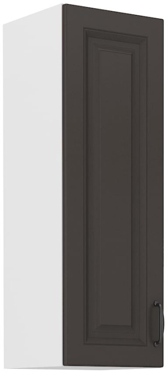 Horní skříňka do kuchyně STILO 30 G-90 1F Grafitová/bílá