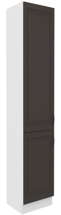 Komínová skříňka do kuchyně STILO 40 DK-210 2 F Grafitová/bílá