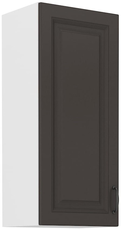 Horní skříňka do kuchyně STILO 40 G-90 1F Grafitová/bílá
