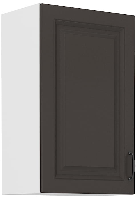 Horní skříňka do kuchyně STILO 45 G-72 1F Grafitová/bílá