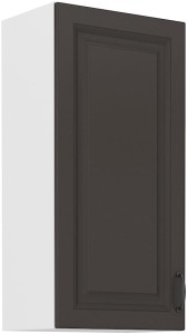 Horní skříňka do kuchyně STILO 45 G-90 1F Grafitová/bílá