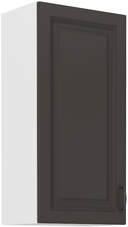 Horní skříňka do kuchyně STILO 45 G-90 1F Grafitová/bílá