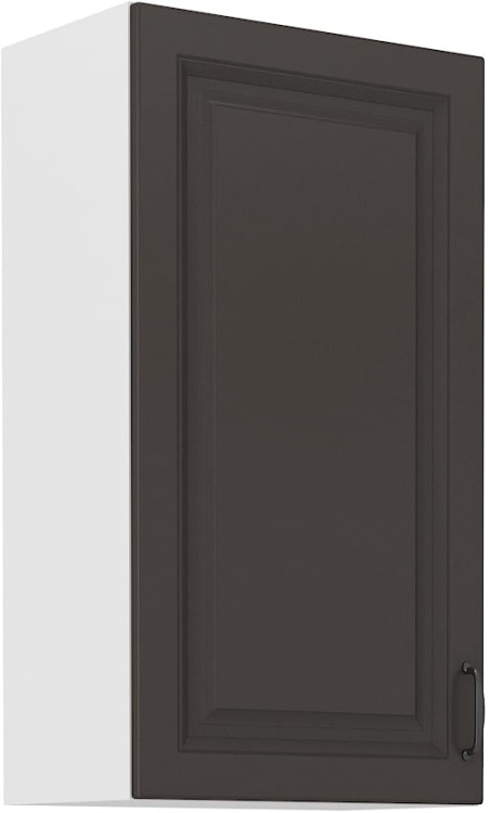 Horní skříňka do kuchyně STILO 50 G-90 1F Grafitová/bílá
