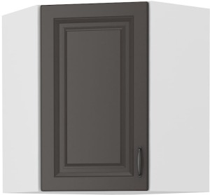 Horní skříňka do rohové kuchyně STILO 58x58 GN-72 1 F Grafitová/bílá