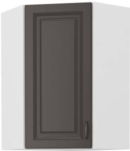 Rohová kuchyňská linka STILO 58x58 GN-90 1 F Grafitová/bílá