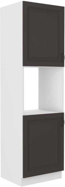 Komínová skříň pro troubu STILO 60 DP-210 2F Grafitová/bílá