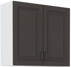 Horní skříňka do kuchyně STILO 80 G-72 2F Grafitová/bílá