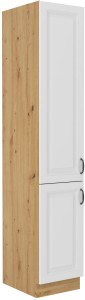 Komínová skříňka do kuchyně STILO 40 DK-210 2 F bílá/dub Artisan