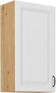 Horní skříňka do kuchyně STILO 50 G-90 1F bílá/dub Artisan