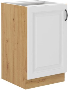 Kuchyňská skříňka pod linku STILO 50 ZL 1F Bílý/Dub Artisan