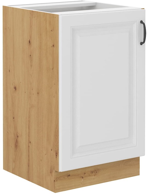Kuchyňská skříňka pod linku STILO 50 ZL 1F Bílý/Dub Artisan