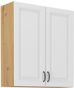Horní skříňka do kuchyně STILO 80 G-90 2F bílá/dub Artisan