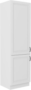 Komínová skříňka do kuchyně STILO 60 DK-210 2 F bílá/bílá