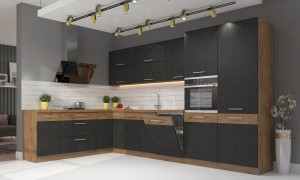 Skříňka do kuchyně pod troubu VIGO 60 D GAS Gloss Bílý/Lancelot