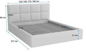 Jednolůžková postel s úložným prostorem s matrací 120x200 - Alaska Šedá Ekokůže