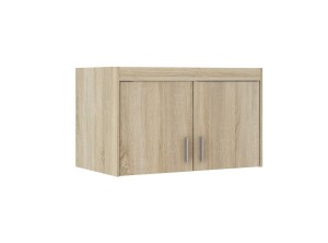 Dvoudveřová šatní skříň s nástavcem Elena dub Sonoma