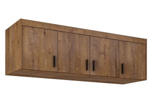 Zrcadlová šatní skříň Elena 4D DL04 s nástavcem NAEL DL04 Dub Lefkas