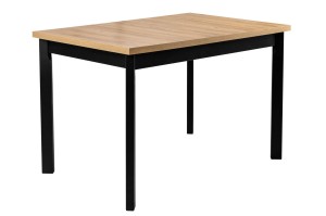 Skládací stůl se 6 židlemi L003 Černá/dub Grandson