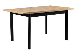 Skládací stůl se 6 židlemi L003 Černá/dub Grandson