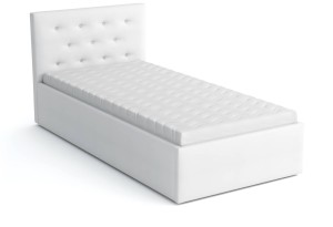 Čalouněná postel s matrací 80x200 Star Bílá