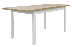Skládací stůl se 4 židlemi X010 Bílý/dub Grandson